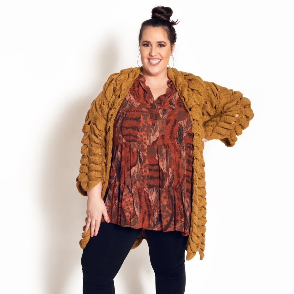 BAJII (+) Italian Matrix Cardigan + Size